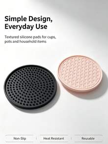 1pc Cute Heat-Resistant Coaster, Car Interior Insulation Pad, Car Center Console Cup Holder Decor, Suitable For Any Occasion, Perfect For Valentine's Day, Labor Day, Easter And Various Holiday Celebrations - Style a - View 4