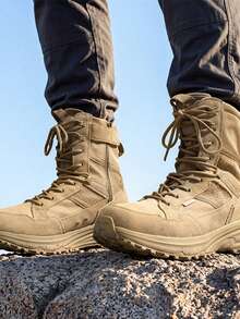 Men Military & Tactical Boots - Beige - View 4