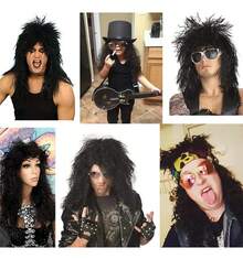 Men Cosplay Wigs - Black - View 10