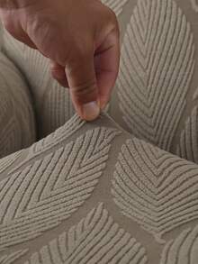 Foldable Jacquard Sofa Cover, Suitable For Armless Sofa Beds . New Style. Easter, Thanksgiving, Wedding Fall Decor - Camel - View 8