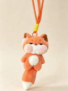 Liontin Boneka Rubah Lucu, Gantungan Kunci Rubah Lembut dan Berbulu, Hiasan Menggemaskan Cocok untuk Ransel, Tas Tangan, dan Kunci, Hadiah Kecil Ideal untuk Teman dan Penggunaan Sehari-hari - Burnt Orange - View 8