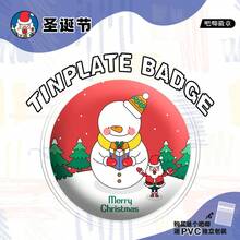 2026-1PC-Christmas Button Badge Collection, Santa Snowman Reindeer Christmas Tree Round Pins, Festive Holiday Backpack Jacket Hat Decoration, Xmas Party Accessory, Stocking Stuffer, Christmas Gift, Birthday Gift, New Year Gift - Multicolor - View 8