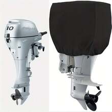 1 buah Penutup Mesin Kapal Laut, Penutup Mesin Tempel Ukuran Penuh Tugas Berat Kain Oxford 420D yang Dapat Diatur dengan Penutup Hitam, Cocok untuk Mesin Kapal Laut 6-250HP, Memberikan Perlindungan Segala Cuaca, Cocok untuk Mesin Kapal Pesiar dan Perahu - Hitam - View 9