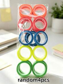 Random 4-Roll Extremely Fine Index Sticker Tear Transparent Adhesive Tape Notes Waterproof Writable Color Label Reading Sticker Static Seal Notebook Notes - one-size - View 11