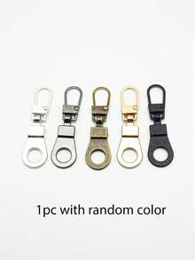 3/2/1pc Tool-Free Metal Small Hole Semi-Automatic Detachable Zipper Pulls, Suitable For Luggage, Jackets, Clothes, Shoes, Etc., Replaceable Zipper Pull Pendant, Metal Pendant, High-End Buckle Accessory, Random Color - Multicolor - View 12