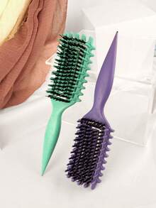 Curly Hair Brush Styling Curl Defining Brush For Women Edge Define Lift Curling Brush For Curly Hair Effortlessly Defined Curls And Reduces Frizz - Multicolor - View 11