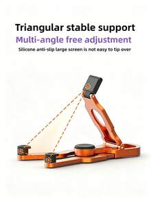 Portable Foldable Phone Stand, Suitable For Daily Relaxation, Adjustable Desktop Phone Holder, Compatible With IPhone And All Smartphones Under 8 Inches - Multicolor - View 5