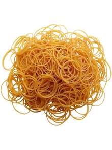 51/101 Durable Elastic Natural Rubber Bands, Suitable For Money, Envelopes, Food Packaging And Craft Projects, Used For Bundling And Organizing Cables, Documents And Office Supplies, Suitable For Home, School And Workplace - Yellow - View 2