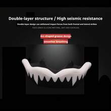 1 Box Football Basketball Rugby MMA Mouth Guard (Mouthpiece, EVA Material), Anti-Wear, Shock-Absorbing, Sports Protection Increased By 30%, Essential For Boxing Taekwondo, Combat Sports Protective Gear, Suitable For Teenagers And Adults - Multicolor - View 10