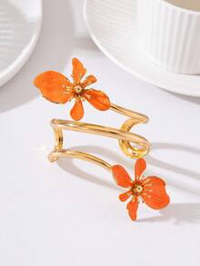 1 buah Gelang Salib Berpilin Enamel Motif Bunga Geometris, untuk Pemakaian Sehari-hari Wanita - Gelang Salib Terpilin - View 15