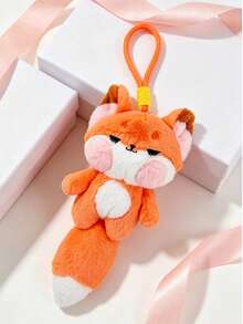 Liontin Boneka Rubah Lucu, Gantungan Kunci Rubah Lembut dan Berbulu, Hiasan Menggemaskan Cocok untuk Ransel, Tas Tangan, dan Kunci, Hadiah Kecil Ideal untuk Teman dan Penggunaan Sehari-hari - Burnt Orange - View 6
