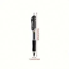 12pcs Kawaii Gel Pen Set, Extra-Fine Point 0.5Mm, Retractable Plastic Balls, Round Body, Black/Blue/Red Ink, For School And Office Stationery - A - View 6