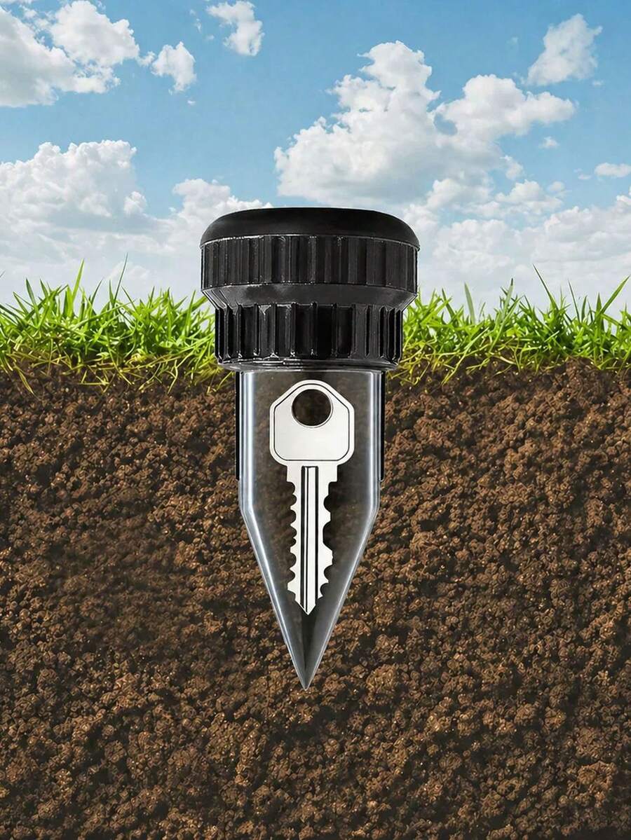 Realistic Key Hider Sprinkler, Outdoor Garden Yard Lawn Waterproof Key Box, Easy To Insert Into Garden Lawn Underground, Waterproof And Corrosion Resistant - A - View 1