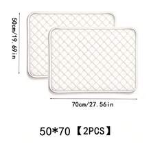1 pieza/2 piezas Almohadilla lavable antideslizante absorbente y de secado rápido para orina de hámster/conejo, alfombrilla reutilizable para mascotas, adecuada para mascotas pequeñas en todas las estaciones - Caqui - Ver 15