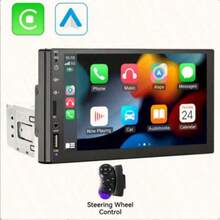 VENBES 7 Inch Single DIN Car Stereo, Wired CarPlay, Touchscreen Car Radio Multimedia Player - 7" Single Din CarPlay Stereo With Steering Wheel Control - View 11