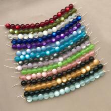 30pcs Resin 10mm Assorted Colors Cat Eye Stone Spacer Beads Round Polished Cat's Eye Loose Beads For DIY Bracelets Necklaces Beading Jewelry Making - Multicolor - View 6