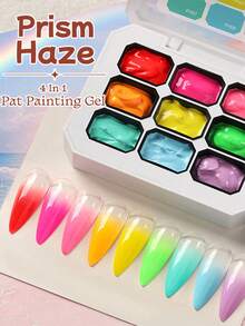 UR SUGAR 9 Colors/1 Set 4-In-1 Painting Gel Nail Polish, Suitable For Gradient Nail Art, Printed Patterns, Soak-Off Removal, UV/LED Gel, Autumn Style - Multicolor - View 20