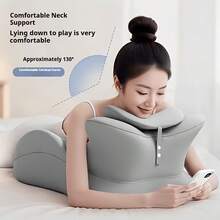 1pc Ergonomic Wedge Pillow For Prone Position, Multi-Position Memory Foam Support Cushion With Removable Washable Zipper Cover And Non-Slip Base; Relieves Pressure On Spine, Neck, Hips And Back, Corrects Body Posture, Suitable For Gaming, Reading, Sleeping And Leg Elevation - 1PC - View 4