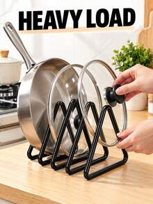 Desktop Cutting Board Storage Rack Metal Cutting Board Holder Kitchen Vertical Cutting Board Rack Suitable For Cutting Board Ventilation And Drainage Kitchen Storage Kitchen Utensil Storage Rack Room Decor Kitchen Essentials Christmas Home Decor - Multicolor - View 5