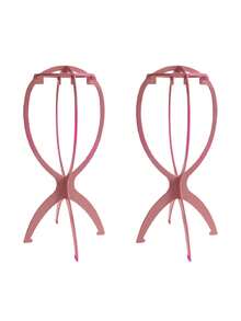 Foldable Portable Hairpiece And Hat Display Stand, Sturdy And Durable Multi-Purpose Storage Rack, Suitable For Daily Use And Travel, Two Styles Sent Randomly; Slight Color Difference May Occur Due To Lighting, Does Not Affect Daily Use - View 19