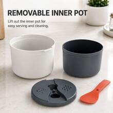 2L Microwave Rice Cooker And Grain Steamer For Quick Healthy Meals - View 5