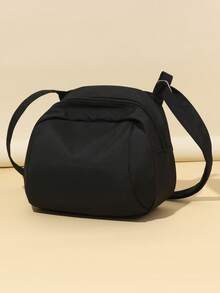 2026 Autumn New Solid Color Women's Shoulder Bag, Casual Lightweight Crossbody Bag, Made Of Soft Fabric, Zipper Closure, Adjustable Shoulder Strap, Minimalist Urban Style - Multicolor - View 14