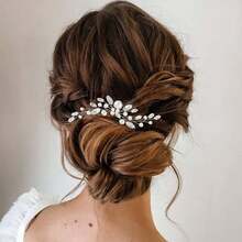 1pc Shiny Elegant Party Iron Hair Stick Bridal Wedding Hair Accessory For All Seasons - Color - View 5