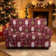 1pc Christmas Print Elastic 5-Piece Chair Cover Single Seat Dust-Proof Living Room Bedroom Sofa Cover All Season Universal Removable Washable - Multicolor - View 19