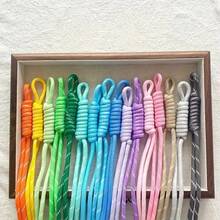 5mm Thick Colorful Mixed Color Outdoor Paracord, Suitable For Handmade Large Hole Letter Bead Bracelets, Lanyards, Dog Collars - Colorful Polka Dot Nylon Rope - View 2