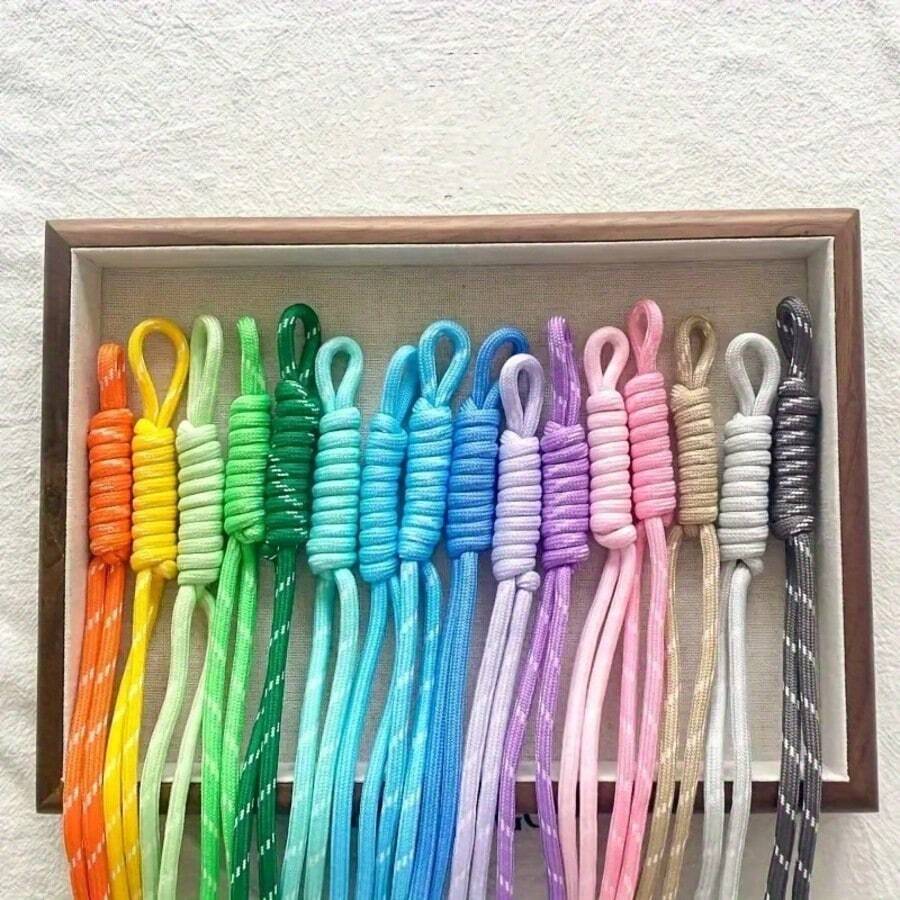 5mm Thick Colorful Mixed Color Outdoor Paracord, Suitable For Handmade Large Hole Letter Bead Bracelets, Lanyards, Dog Collars