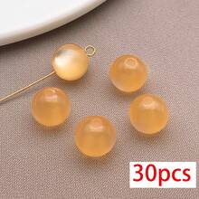 30pcs Resin 10mm Assorted Colors Cat Eye Stone Spacer Beads Round Polished Cat's Eye Loose Beads For DIY Bracelets Necklaces Beading Jewelry Making - Multicolor - View 12