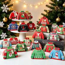 24pcs/Pack Party Gift Boxes, Christmas Candy & Cookie Paper Boxes, Party Atmosphere Decoration - View 13