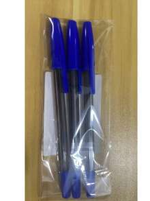 3pcs Blue Ballpoint Pens - Medium Tip, Smooth Writing - Professional Quality, Suitable For Home, Office And School, Back To School Essential - Sets - View 8