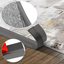 1pc 3 Meters PVC Floor Trim Strip, Floor Edge Decorative Strip, Cuttable Flexible Floor Transition Strip, Threshold Height Less Than 5mm - A - View 2