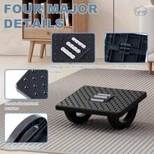 1pc Adjustable Height Footrest With Massage Function, Swingable, Ergonomic Design For Under Desk To Relieve Stress And Fatigue, Suitable For Home Office, Study, Living Room, Perfect Gift For Boss, Friends, Family, Thanksgiving, Valentine's Day And Holidays - A - View 9