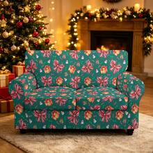 1pc Christmas Print Elastic 5-Piece Chair Cover Dust-Proof Living Room Bedroom Sofa Cover All-Season Universal Removable Washable - Multicolor - View 27