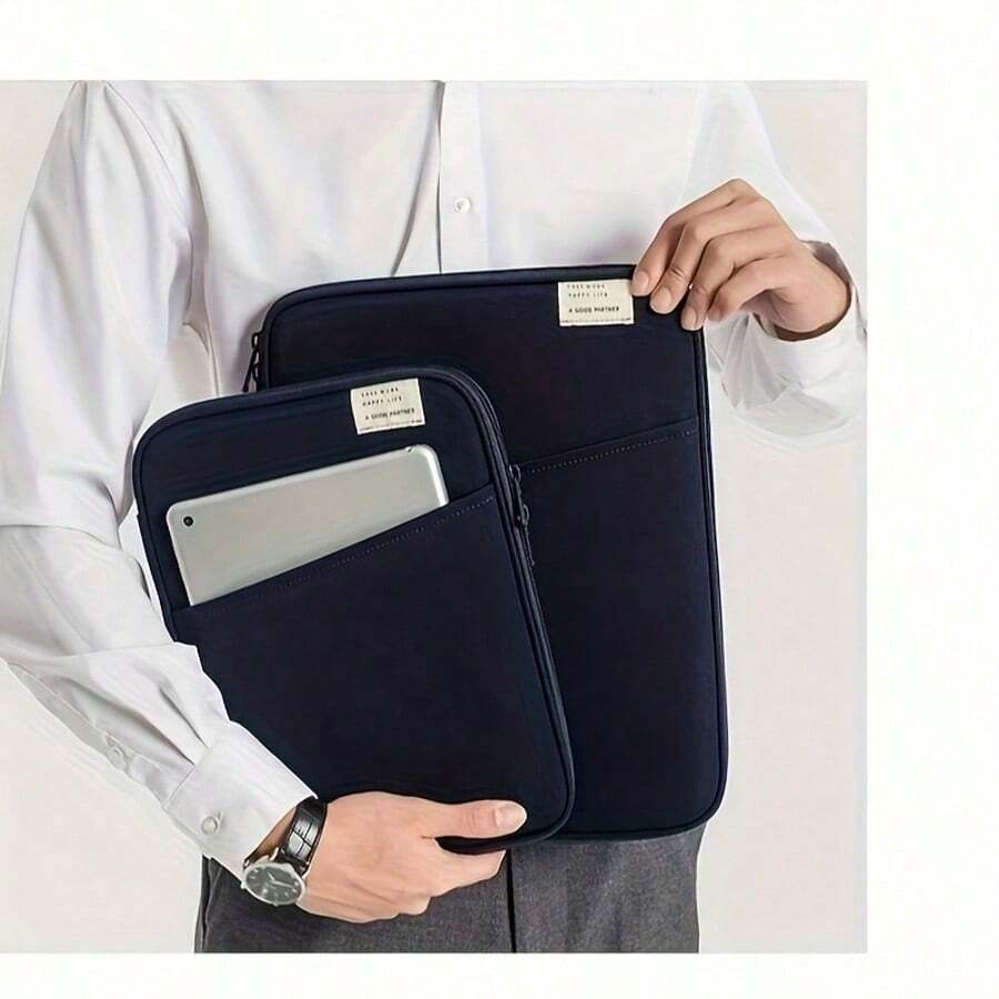 13.3 Inch Minimalist Tablet Protective Sleeve, Fits 13.3 Inch Tablet, Air 13.3 Inner Pocket, Lightweight Shockproof, Compatible With 12.9/13 Inch Apple M3 13.6 Inch New HP Laptop Storage Bag, Neutral A4 Document Bag