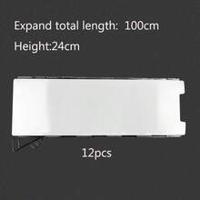 1 Set 8pcs/9pcs/10pcs/12pcs Outdoor Camping Portable Aluminum Alloy Windshield For Gas Stove, Foldable With Pins - Silver - View 12