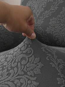 Foldable Jacquard Sofa Cover, Suitable For Armless Sofa Beds . New Style. Easter, Thanksgiving, Wedding Fall Decor - Dark Grey - View 8