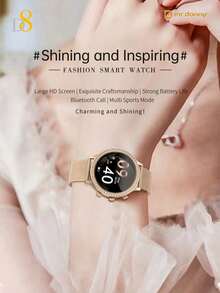 D8 Luxury Smart Watch With Rhinestone Bezel, 1.32-Inch HD Touch Screen, Wireless Bluetooth Call, Answer And Dial, IP68 Waterproof, 100+ Fitness Sports Modes, Heart Rate, Blood Oxygen, Sleep Monitoring, Calorie Counting, Compatible With Android And IOS - View 4