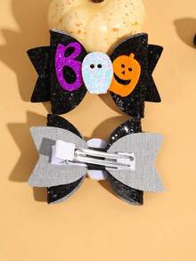1pc Halloween Sequin Hair Clip - Cartoon Halloween Theme Accessory Hair Decoration, Suitable For Halloween Party, Costume Night - Multicolor 2 - View 8