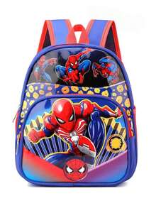 Disney Marvel Spider-Man Frozen Cars Avengers Princess Sophie Backpack, Multi-Color Cartoon Superhero Princess Racing Theme School Bag, Lightweight Durable Large Capacity Daily Backpack, Suitable For Teens And Adults, Casual Cartoon Backpack With Front Pocket, Travel Commute Shoulder Bag For Learning, Cute 3D Cartoon Pattern Backpack, Multiple Designs - Multicolor - View 7