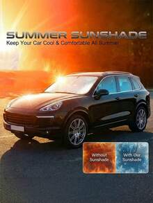 1pc Car Front Windshield Sun Shade, Car Sun Shade, Foldable Car Windshield Sun Umbrella, Convenient Storage Design, Foldable Car Sun Curtain, Summer Car Interior Cooling Device, No Drilling Car Sun Shade Cover, Full Edge Seamless Fit, Car Privacy Curtain, Compact Storage In Car Door Storage Bag, Universal Fit For Sedan, SUV And Truck, Car Interior Protection Accessory, Suitable For Most Vehicles, Easy To Store, Car Accessory - Multicolor - View 6