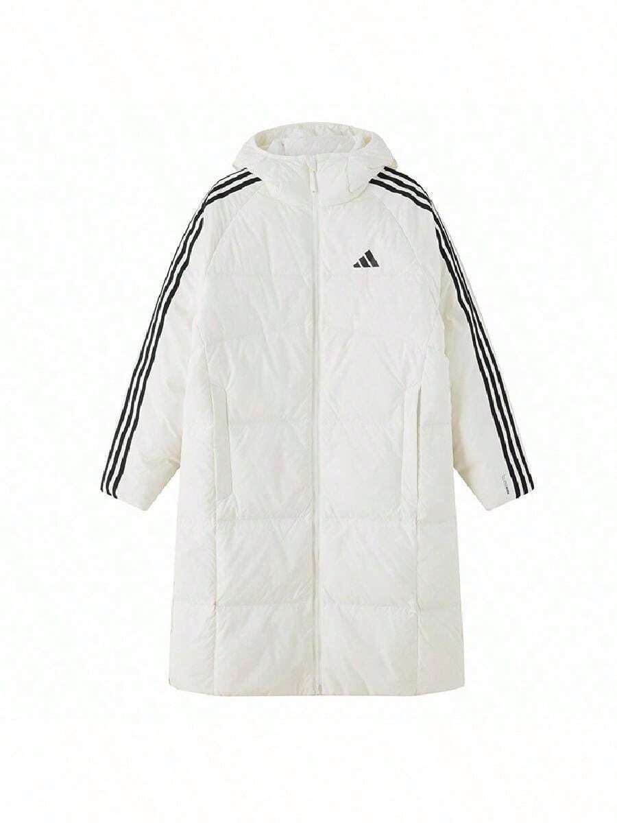 Adidas Men's Cotton-Down 3S LONG DOWN Comfortable Minimalist Daily Warm Down Jacket KG8202 - Hanyu White - View 1