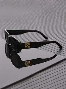 1 Pair Men's Fashion Rectangular Frame Sunglasses, Perfect Combination Of Minimalist Design And Practical Function, Suitable For Vacation, Driving, Streetwear, Party, Outdoor Activities, Fits All Face Shapes - Multicolor - View 4