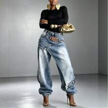 Women Jeans - Light Blue - View 6