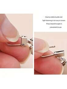 3/2/1pc Tool-Free Metal Small Hole Semi-Automatic Detachable Zipper Pulls, Suitable For Luggage, Jackets, Clothes, Shoes, Etc., Replaceable Zipper Pull Pendant, Metal Pendant, High-End Buckle Accessory, Random Color - Multicolor - View 10