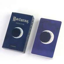 Kartu Oracle Dewa Malam Gelap: Mengambil inspirasi dari alam dan energi bulan serta bintang, kartu-kartu indah ini sangat cocok untuk panduan harian dan meditasi. - Navy Blue - View 3