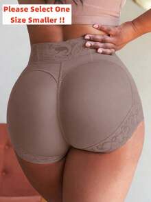 1pc Women's Tummy Control Butt Lifting Shaping Pants, With Anti-Slip Silicone Design, Suitable For Daily Wear And Various Occasions - Purple - View 1