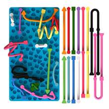 Sensory Activity Board Airplane Travel Essential Fidget Toy, Suitable For Toddlers And Children, Sensory Fidget Toy To Relieve ADHD Autism Anxiety, Suitable For Children With Autism And ADHD, Silent Pressure Relief Board With Storage Bag, Suitable For Children 3 Years Old And Above And Adults - Multicolor - View 12
